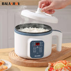 Cuiseur à riz électrique 1,7 l, simple, Double couche, 220V, multi-cuiseur antiadhésif, multicuiseur mécanique intelligent, Pot de riz à la vapeur pour la maison l'atelier des ustensiles