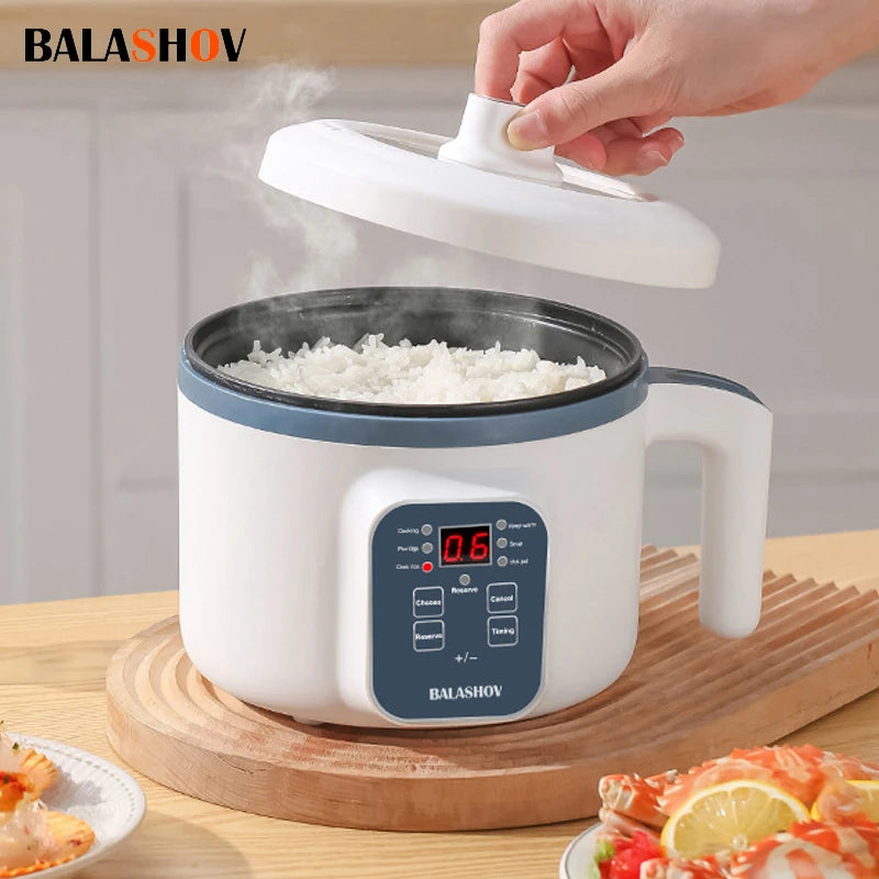 Cuiseur à riz électrique 1,7 l, simple, Double couche, 220V, multi-cuiseur antiadhésif, multicuiseur mécanique intelligent, Pot de riz à la vapeur pour la maison l'atelier des ustensiles