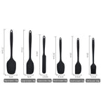 Ensemble d'ustensiles de cuisine en silicone 6 pièces, spatule à crème, spatule, pinceau à huile, ensemble de spatules de précision, outil de pâtisserie, manche non intégré l'atelier des ustensiles