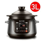 Marmite à Leurs oût électrique intelligente pour la maison, soupe automatique, casserole électrique, casserole en céramique de sable violet, mijoteuse, 220V, 3L4L5L l'atelier des ustensiles