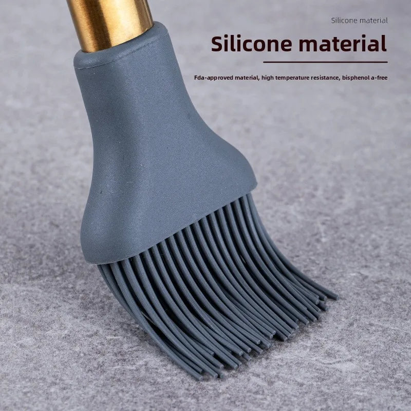 Spatule en silicone, cuillère à soupe, ensemble de 23 pièces, spatule en silicone plaquée or, spatule en silicone de qualité alimentaire, ustensiles de cuisine en silicone l'atelier des ustensiles