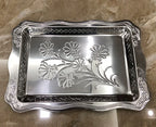Ensemble de vaisselle de fête en acier inoxydable, 28 pièces, récipient de stockage des aliments, plateau de service alimentaire avec tasses, cuillère pour l'extérieur l'atelier des ustensiles