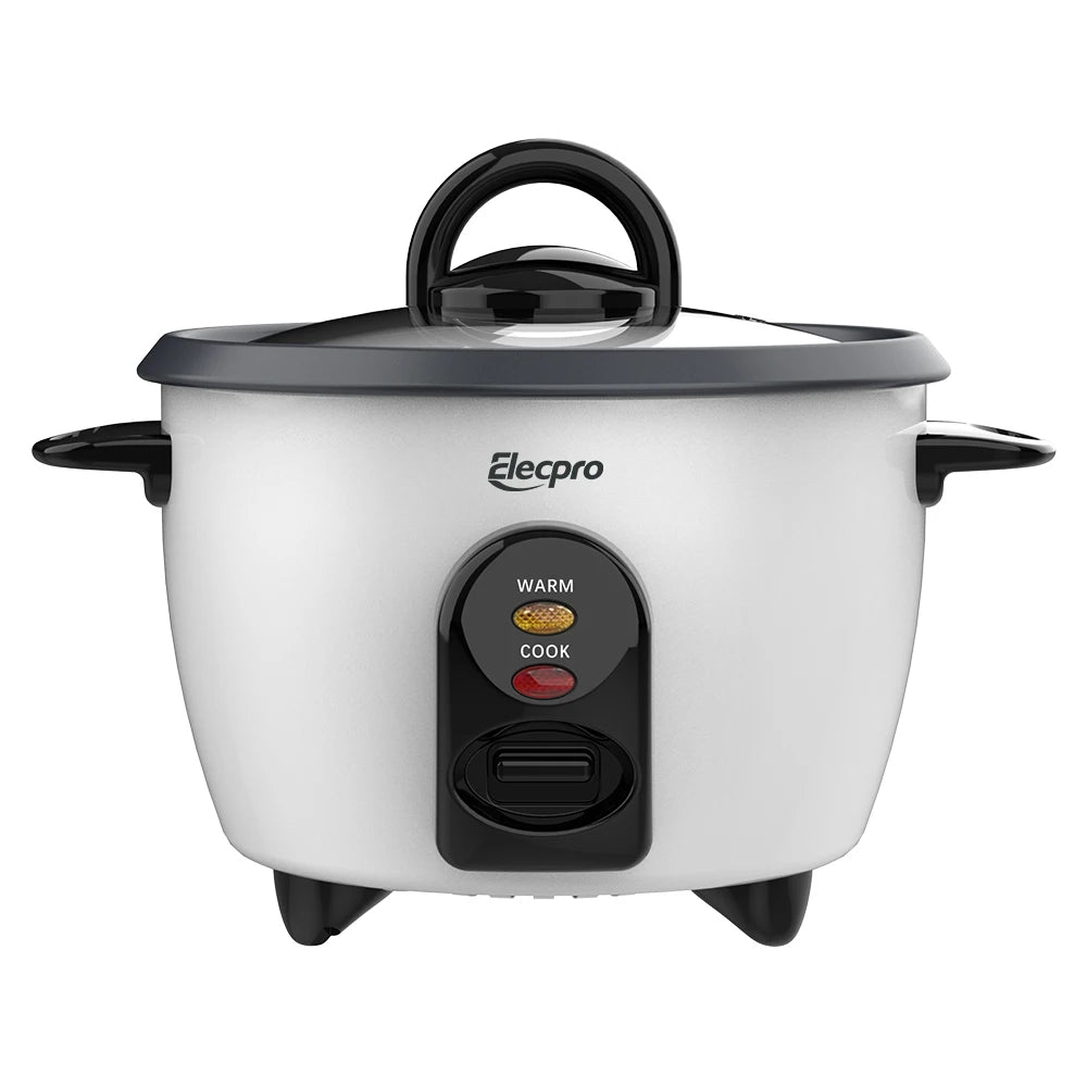 Elecpro Mini cuiseur à riz 3 tasses de riz avec cuiseur vapeur, petit cuiseur vapeur Portable pour aliments, pot intérieur antiadhésif amovible de qualité alimentaire l'atelier des ustensiles