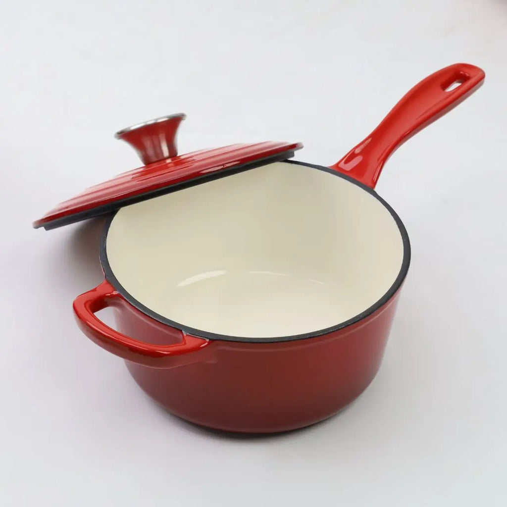 Ensemble de 7 pièces de pot en émail, pot en fonte, ensemble de sept pièces, haute valeur l'atelier des ustensiles