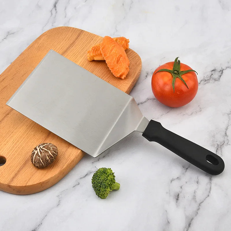 Grattoir de cuisine en acier inoxydable, spatule de cuisson, plaque de Barbecue, spatule à Hamburger, ustensiles de cuisine l'atelier des ustensiles