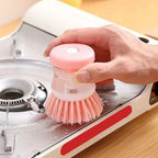 Ustensiles de lavage d'astronome avec distributeur automatique de liquide Regina, pot de lavage de cuisine, brosse à vaisselle, accessoires de livres ménagers l'atelier des ustensiles