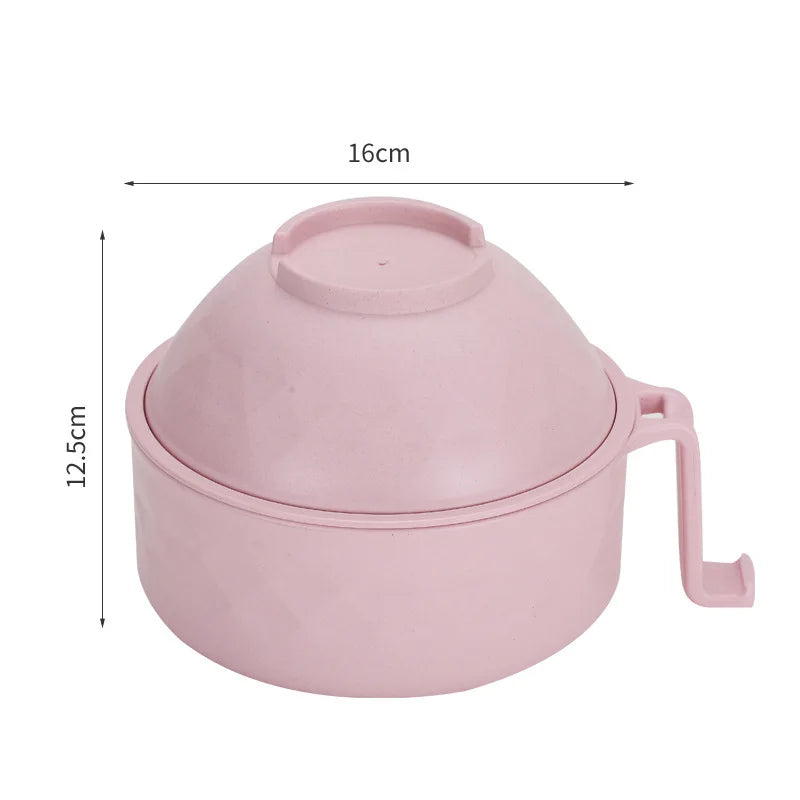Ensemble de cuiseur à bol Ramen pour micro-ondes, bol à nouilles instantanées en paille de blé avec poignées, accessoires de cuisine pour cuiseur à nouilles Ramen l'atelier des ustensiles