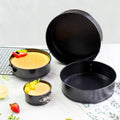 Ensemble de poêles à ressort rondes à revêtement antiadhésif, avec plaque inférieure amovible, moules à gâteaux ronds et en forme de cœur, moule à gâteau au fromage l'atelier des ustensiles