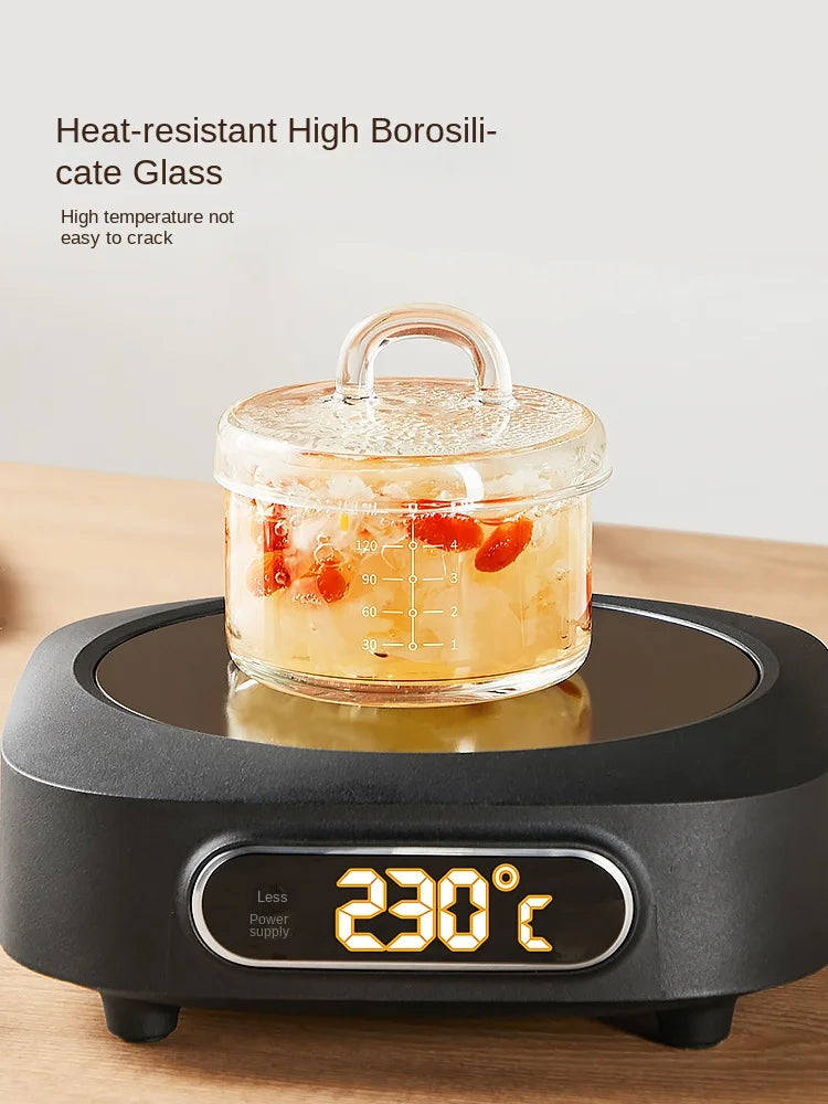 COOKER KING bol à œufs cuit à la vapeur mijoteuse verre Borosilicate Cubilose ragoût petit bol Tureen vaisselle pour bébé l'atelier des ustensiles