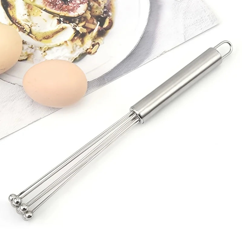 Batteur à œufs manuel en acier inoxydable, Style boule, agitateur de cuisson, ensemble de fouets à œufs de cuisine portables pour la cuisson, accessoires de cuisson, 1 pièce l'atelier des ustensiles