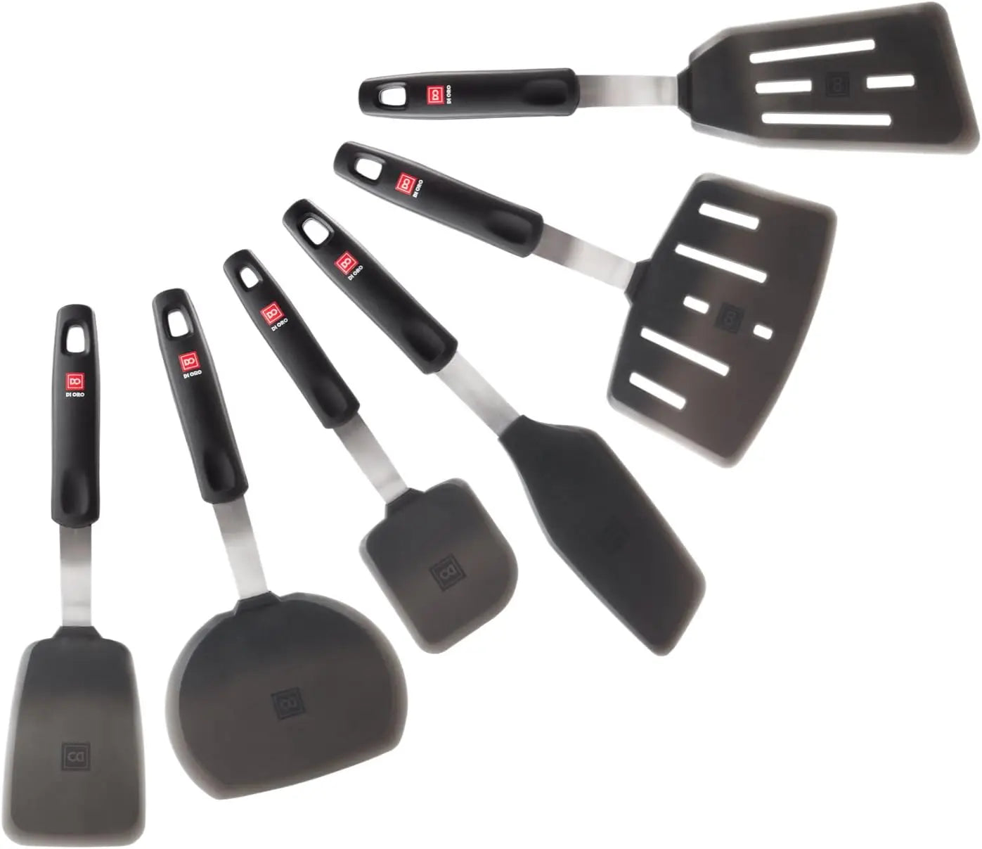 DI ORO Silicone Turner SpaSet - Forever - Spatules de cuisine pour ustensiles de cuisson antiadhésifs - 600 ° Chaleur F l'atelier des ustensiles