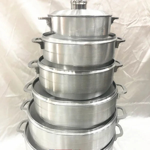 Pot en aluminium prix usine ensemble de commerce extérieur direct pot en aluminium 6pcsPOLISHING COOKWARE l'atelier des ustensiles