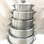 Pot en aluminium prix usine ensemble de commerce extérieur direct pot en aluminium 6pcsPOLISHING COOKWARE l'atelier des ustensiles