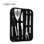 Ensemble de four en acier inoxydable, outils combinés pour Barbecue en plein air, ensemble de Barbecue, rangement, sac en tissu Portable, outils de cuisson l'atelier des ustensiles