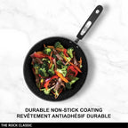 Poêle à frire antiadhésive de 11 pouces - Durable et forgée - Compatible four - Facile à nettoyer - Noir l'atelier des ustensiles