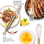 Ensemble de cuisine d'ustensiles en silicone 36 pièces avec support l'atelier des ustensiles