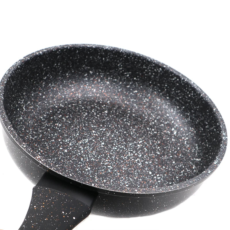 Master Star New Deep Fry Pan High Quality Thicken Made Black Granite Coating Frying Pan Non Stick Induction Cooker l'atelier des ustensiles