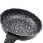 Master Star New Deep Fry Pan High Quality Thicken Made Black Granite Coating Frying Pan Non Stick Induction Cooker l'atelier des ustensiles